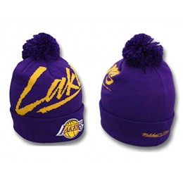 NBA Los Angeles Lakers Beanie Purple SJ Snapback
