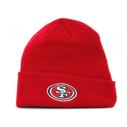 NFL San Francisco 49ers Red Beanie SF Snapback
