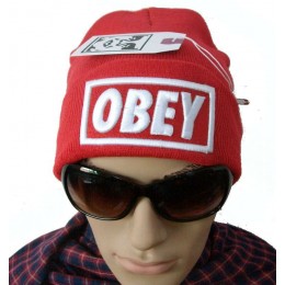 Obey Red Beanie JT Snapback