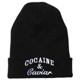 COCAINE & Caviar Black Beanie JT Snapback
