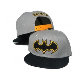 Batman Grey Snapback Hat DD Snapback