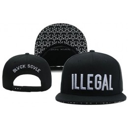 Black Scale Illegal Snapback Hat XDF Snapback