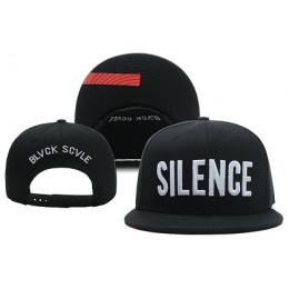 Black Scale Silence Snapback Hat XDF Snapback