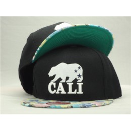 California Republic Black Snapback Hat ZY 1 Snapback
