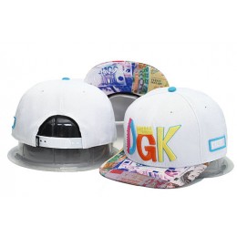 DGK White Snapback Hat YS 0701 Snapback