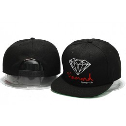 Diamond Black Snapback Hat YS 0701 Snapback
