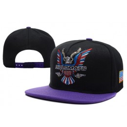 Dipset U.S.A Diplomats Eagle Logo Black Snapback Hat XDF 0512 Snapback