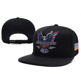 Dipset U.S.A Diplomats Eagle Logo Black Snapback Hat XDF3 0512 Snapback