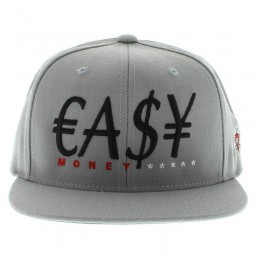 Easy Money Grey Snapbacks Hat GF Snapback