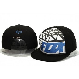 FOX Black Snapback Hat YS 0613 Snapback