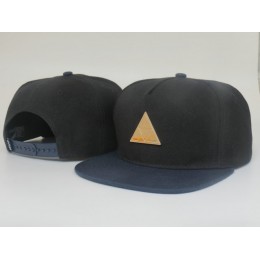 HUF Black Snapback Hat LS 1 Snapback