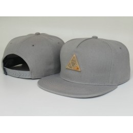 HUF Grey Snapback Hat LS 1 Snapback