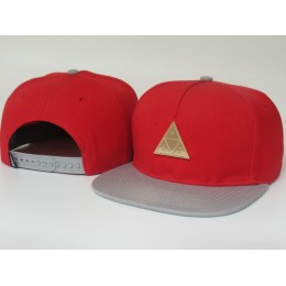 HUF Red Snapback Hat LS Snapback