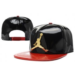 Jordan Leather Black Snapback Hat 1 XDF 0526 Snapback