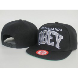 Obey Black Snapback Hat LS 1 Snapback