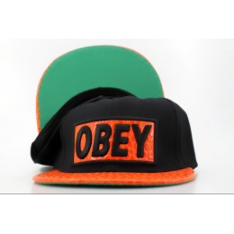 Obey Black Snapback Hat QH 2 0721 Snapback