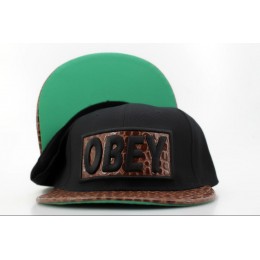 Obey Black Snapback Hat QH 3 0721 Snapback