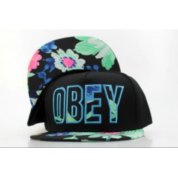 Obey Black Snapback Hat QH 0721 Snapback