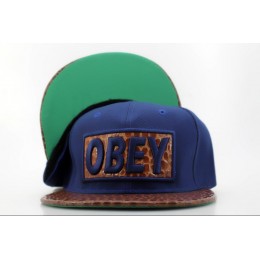 Obey Blue Snapback Hat QH 0721 Snapback