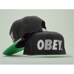 Obey Black Snapback Hat ZY 0701 Snapback