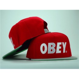Obey Red Snapback Hat ZY 0701 Snapback