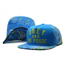 Obey Blue Snapbacks Hat SF Snapback