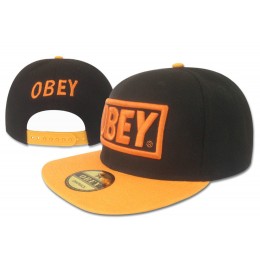 Obey Black Snapback Hat GF 4 Snapback