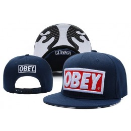 OBEY Blue Snapback Hat XDF Snapback
