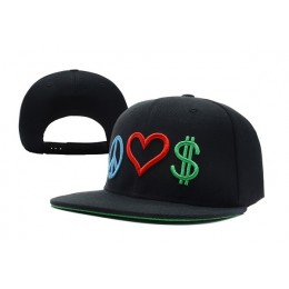 Peace Love Money Snapbacks Hat XDF 3 Snapback
