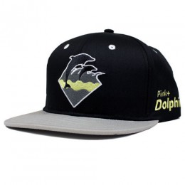 Pink Dolphin Black Snapbacks Hat GF Snapback