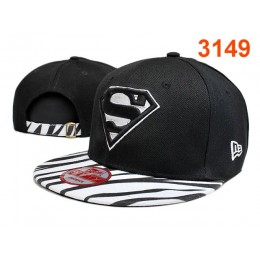 Super Man Black Snapback Hat PT 0528 Snapback