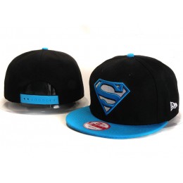 Super Man Black Snapback Hat YS 1 Snapback