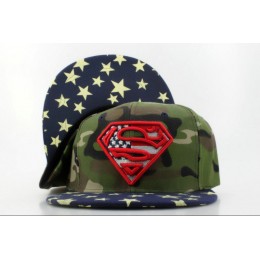 Super Man Camo Snapback Hat QH 0701 Snapback