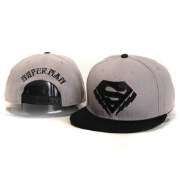 Super Man Grey Snapback Hat YS Snapback