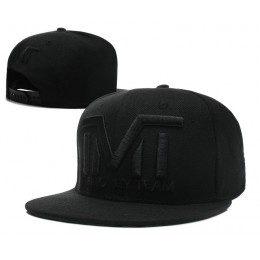 TMT Black Snapback Hat SD Snapback