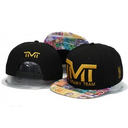 TMT Black Snapback Hat YS 0606 Snapback