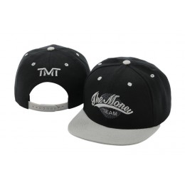 TMT Courtside Black Snapback Hat TY 0701 Snapback