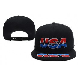 USA Black Snapback Hat XDF 0528 Snapback