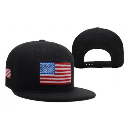 USA Flag Black Snapback Hat XDF 1 0606 Snapback