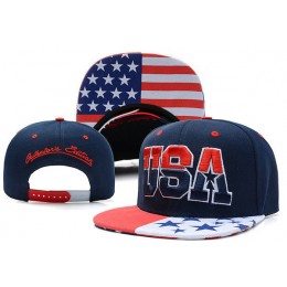 USA Blue Snapback Hat XDF Snapback
