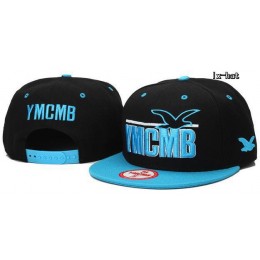 YMCMB Black Snapback Hat GF 4 Snapback