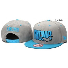 YMCMB Grey Snapback Hat GF Snapback