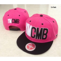 YMCMB Pink Snapback Hat GF 1 Snapback