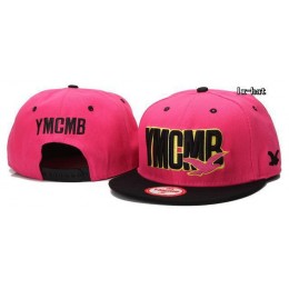 YMCMB Pink Snapback Hat GF Snapback