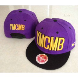 YMCMB Purple Snapback Hat GF 1 Snapback