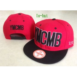 YMCMB Red Snapback Hat GF Snapback