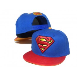 Kids Super Man Blue Snapback Hat DD Snapback