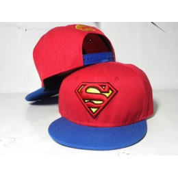 Kids Super Man Red Snapback Hat DD Snapback
