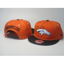 Kids Denver Broncos Orange Snapback Hat LS 0613 Snapback