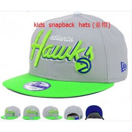 Kids Atlanta Hawks Snapback Hat 60D 140802 6 Snapback